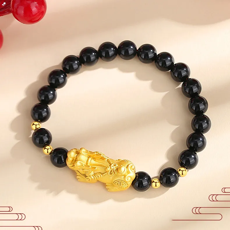 CHINA GOLD Agate Bracelets Unisex-1