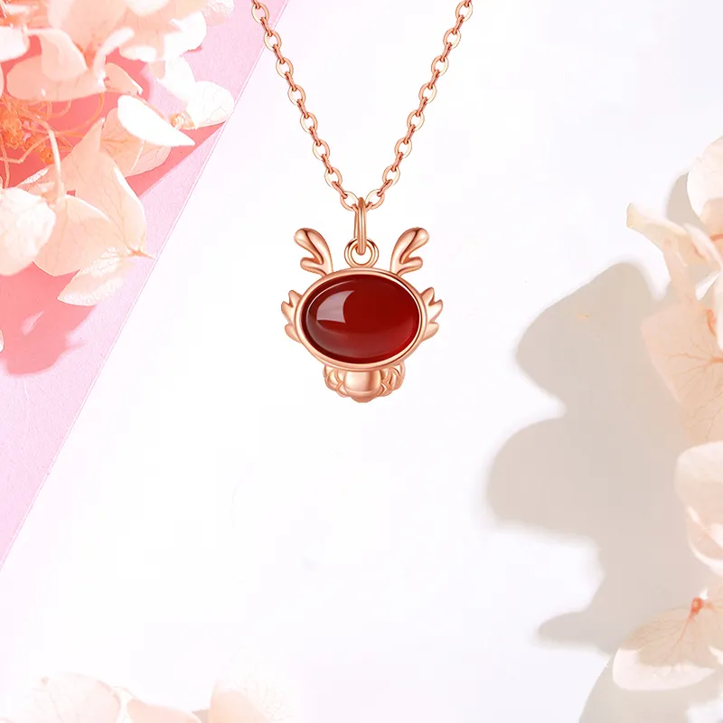 CHINA GOLD Agate Jade Necklaces Women's-1
