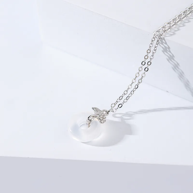 CHINA GOLD Agate Necklaces Women's-2