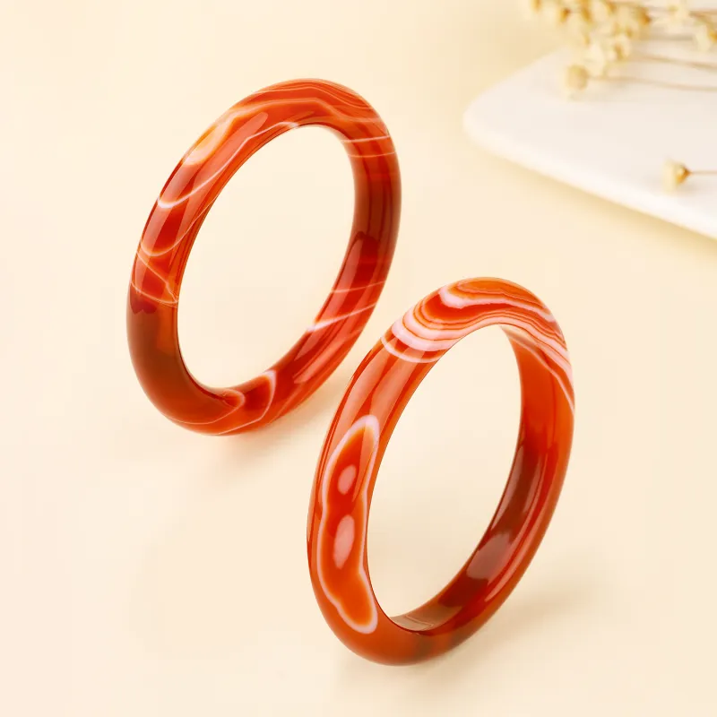 CHINA GOLD Agate Bangles Unisex-2