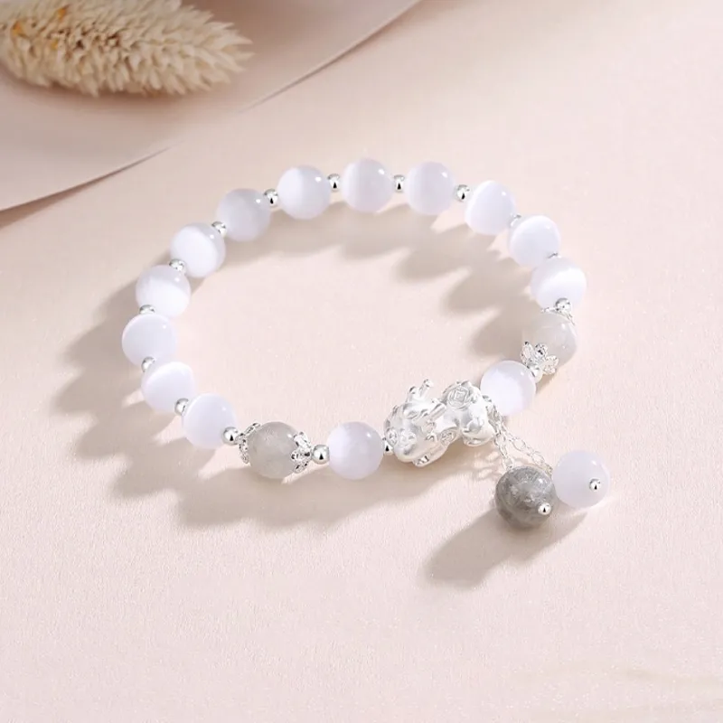 CHINA GOLD Glass Cat Eye Bracelets Unisex-3
