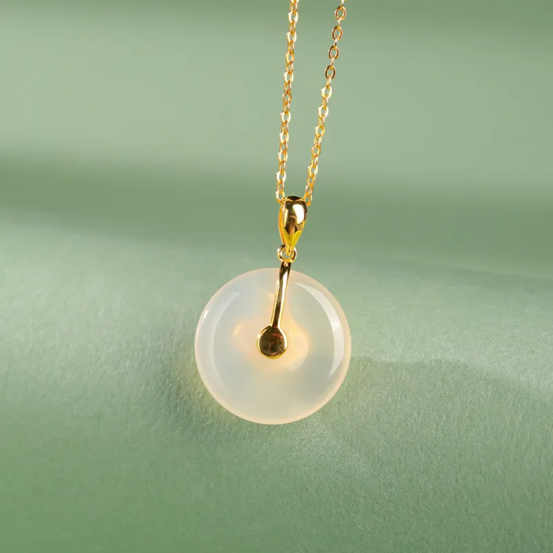 CHINA GOLD Natural Agate Necklaces Women's-2