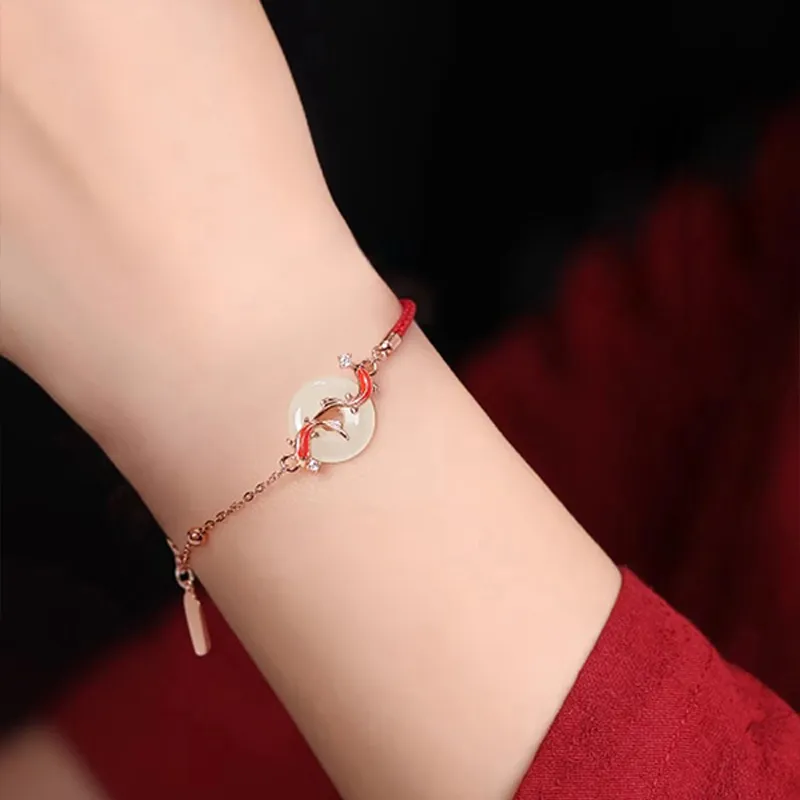 CHINA GOLD Hetian Jade Bracelets White Jade/Pale Greenish White Jade Women's-1