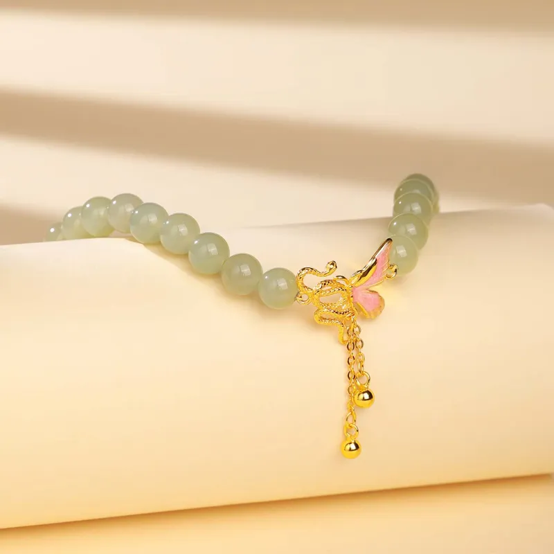 CHINA GOLD Bracelets Pale Greenish White Jade Women's-2