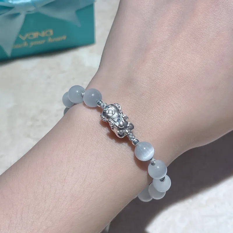 CHINA GOLD Glass Cat Eye Bracelets Unisex-8