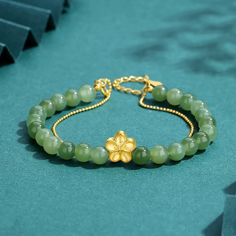 CHINA GOLD Hetian Jade Bracelets White Jade/Pale Greenish White Jade Women's-5