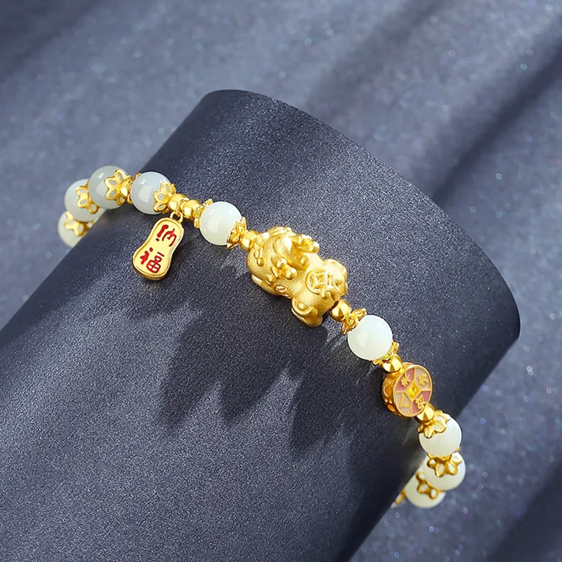 CHINA GOLD Bracelets White Jade/Pale Greenish White Jade Women's-2