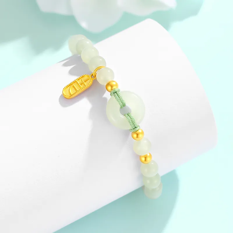 CHINA GOLD Hetian Jade Bracelets White Jade/Pale Greenish White Jade Women's-3