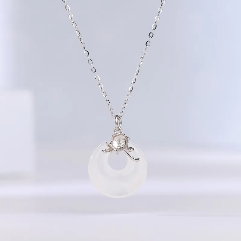 CHINA GOLD Agate Necklaces Women's-1