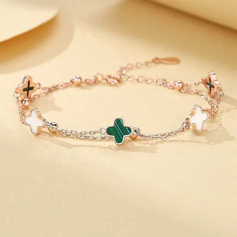 CHINA GOLD Malachite Bracelets Women's-2