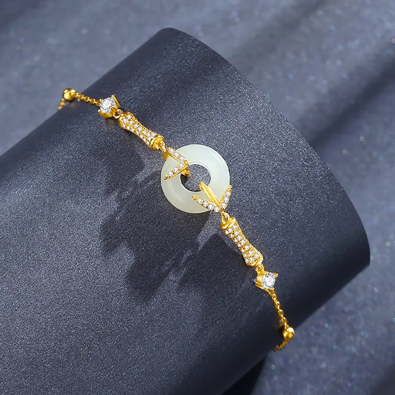 CHINA GOLD Bracelets White Jade/Pale Greenish White Jade Women's-2