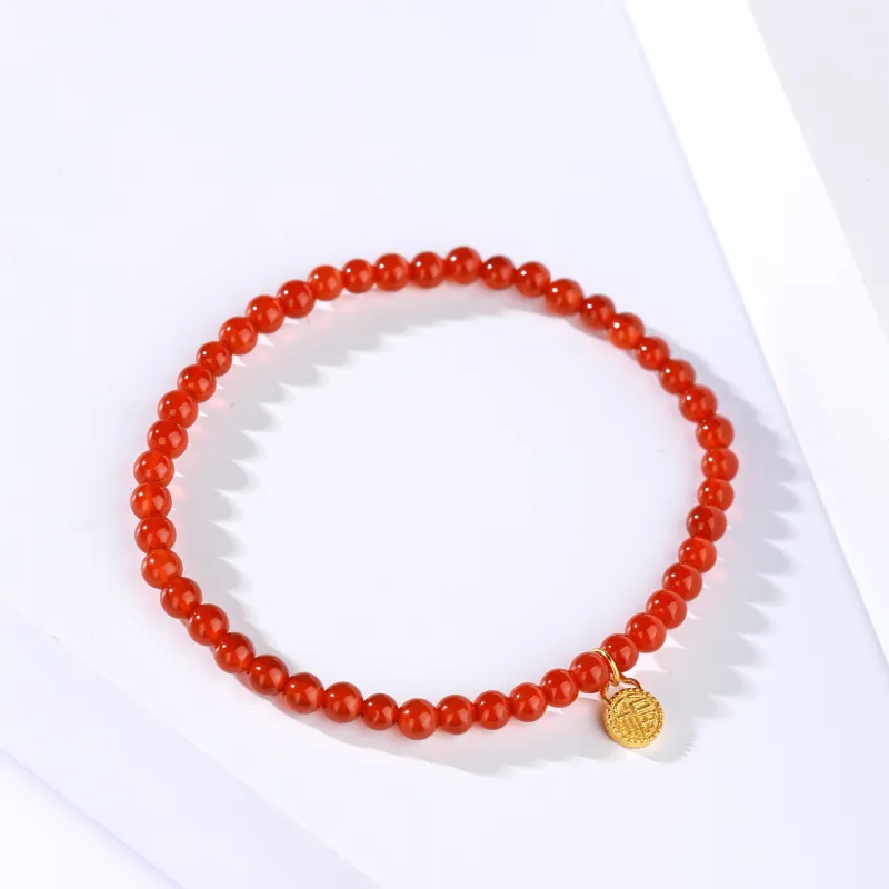 CHINA GOLD Agate Bracelets Women's-3