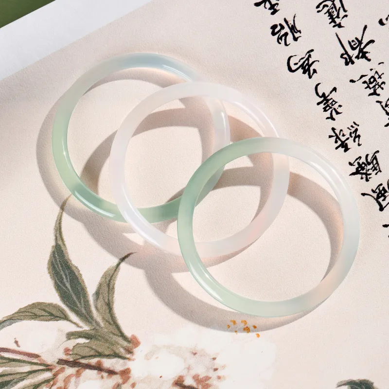 CHINA GOLD Chalcedony Bangles Women's-6