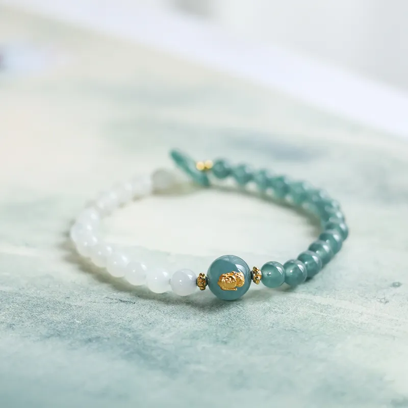 CHINA GOLD Ice Type Jadeite Bracelets Unisex-1