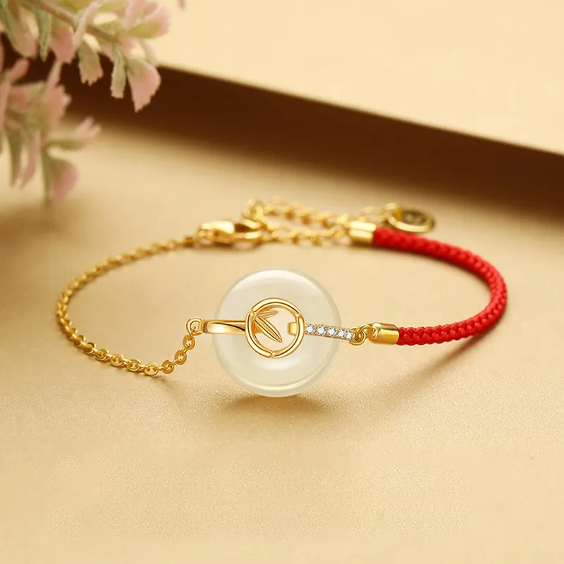 CHINA GOLD Chalcedony Jade Bracelets Women's-3