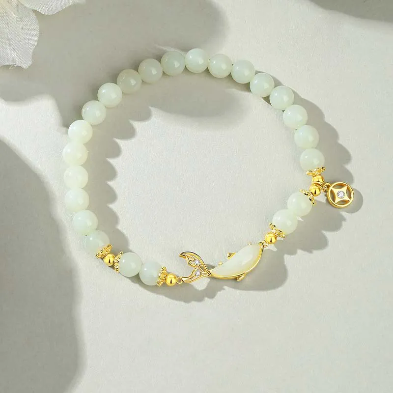 CHINA GOLD Hetian Jade Bracelets White Jade/Pale Greenish White Jade Women's-2
