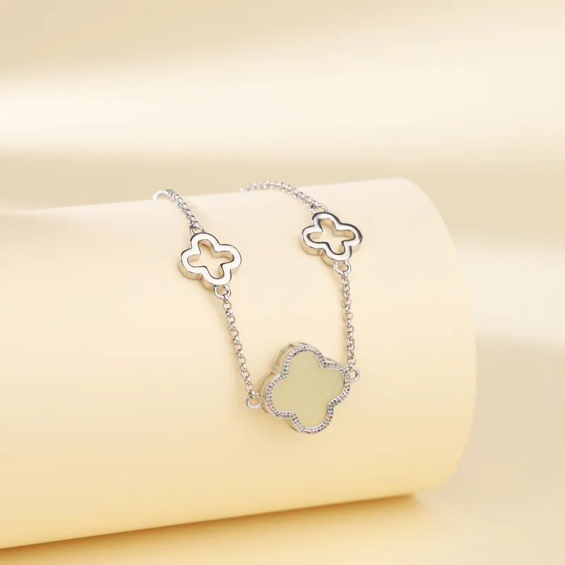 CHINA GOLD Bracelets Pale Greenish White Jade Women's-3