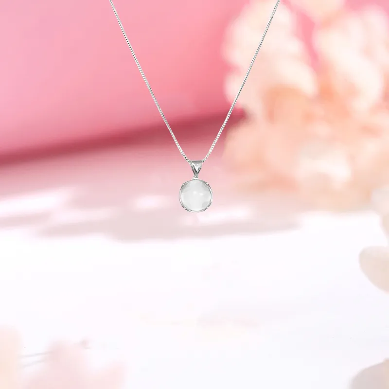 CHINA GOLD Chalcedony Jade Necklaces Women's-2