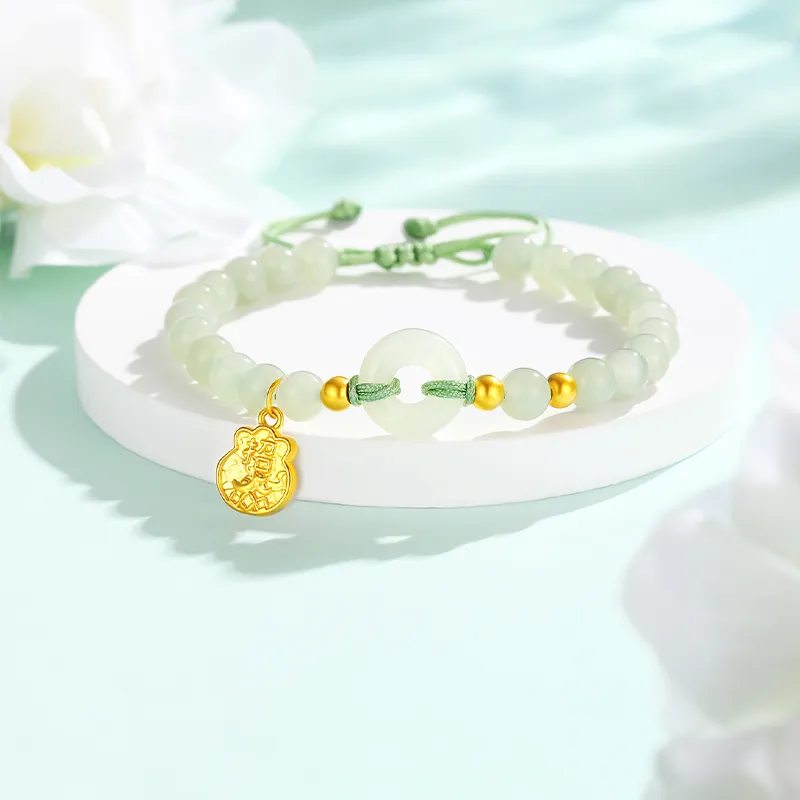 CHINA GOLD Hetian Jade Bracelets White Jade/Pale Greenish White Jade Women's-3