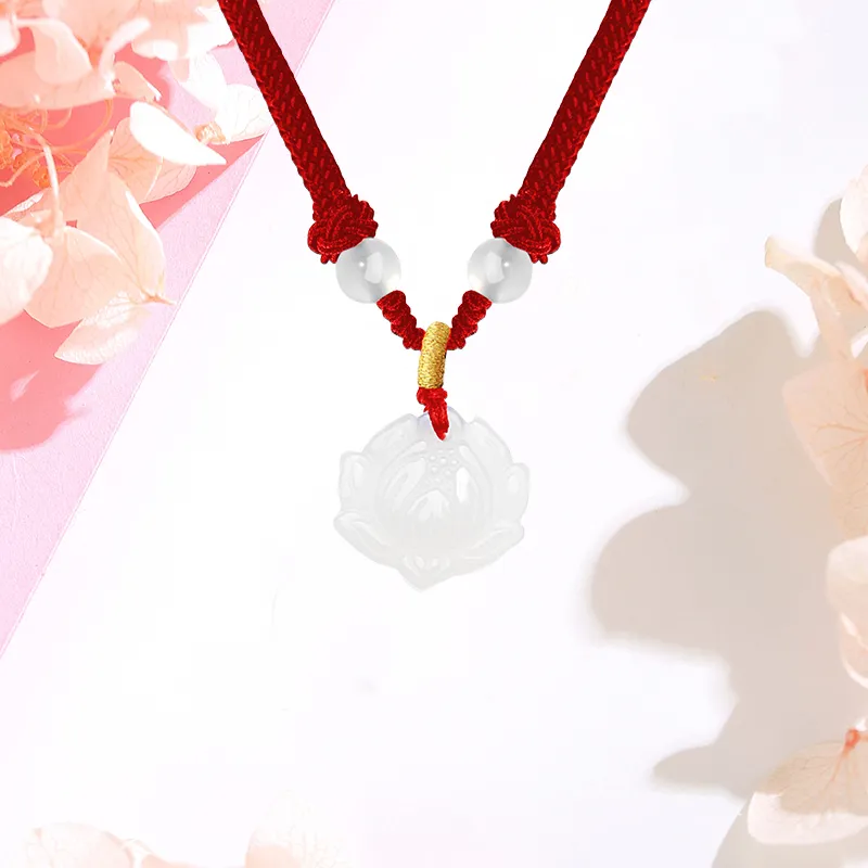 CHINA GOLD Chalcedony Necklaces Unisex-1