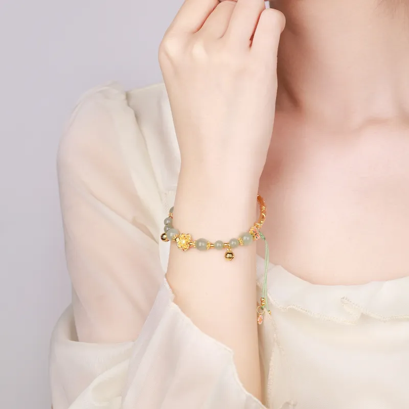 CHINA GOLD Bracelets Green Jade Women's-5