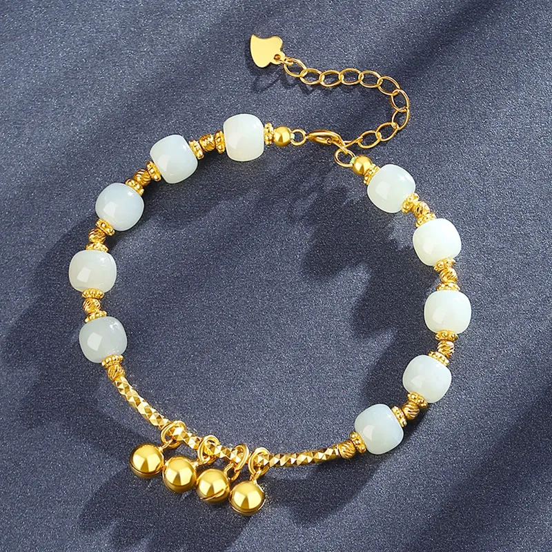 CHINA GOLD Bracelets White Jade/Pale Greenish White Jade Women's-3