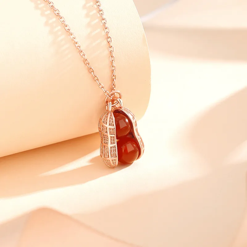 CHINA GOLD Agate Jade Necklaces Women's-2