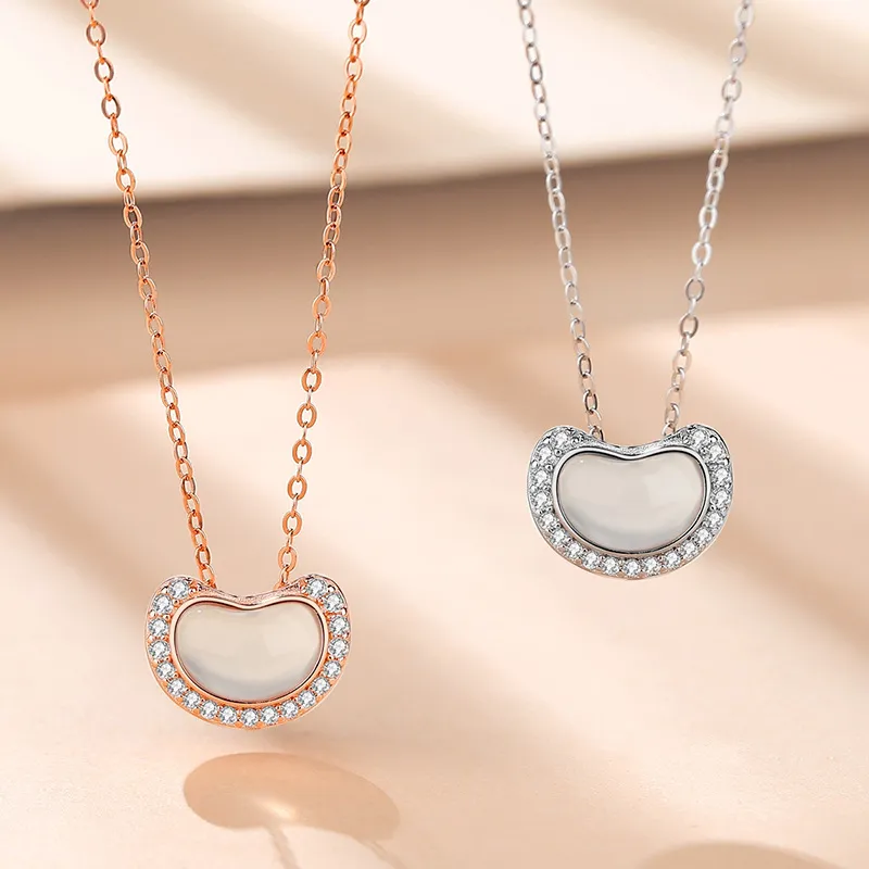 CHINA GOLD Chalcedony Necklaces Women's-6