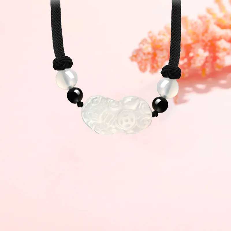 CHINA GOLD Chalcedony Necklaces Women's-2