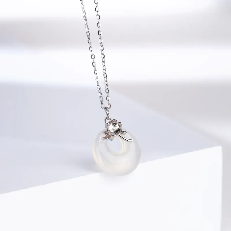 CHINA GOLD Agate Necklaces Women's-3