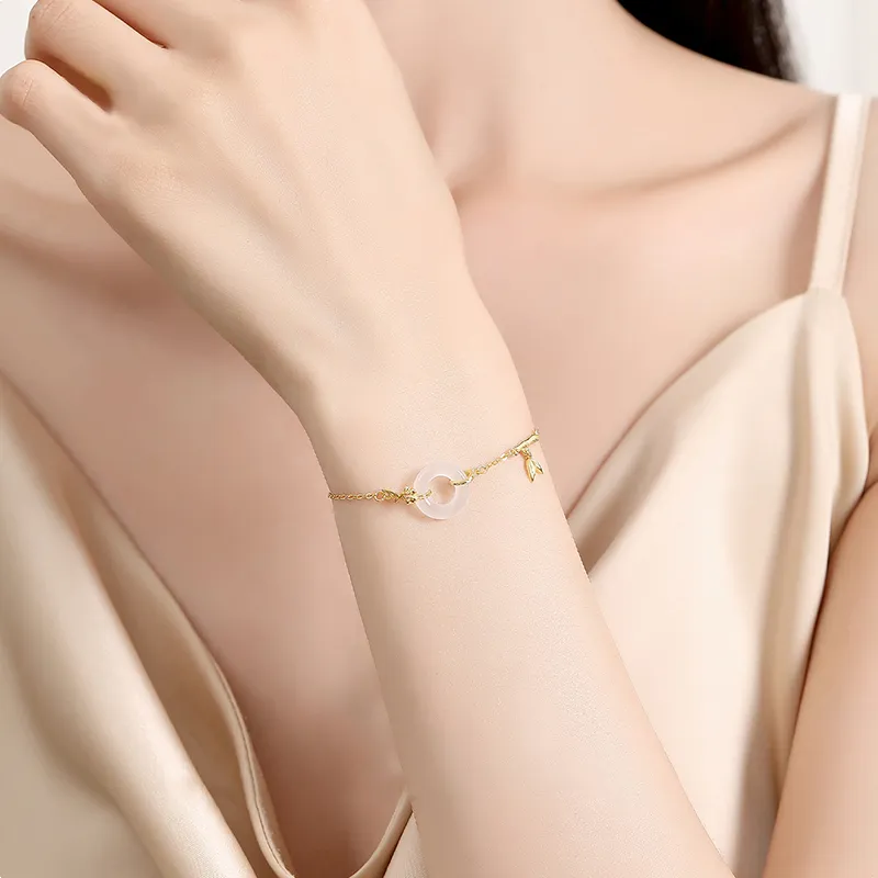 CHINA GOLD Chalcedony Bracelets Women's-2