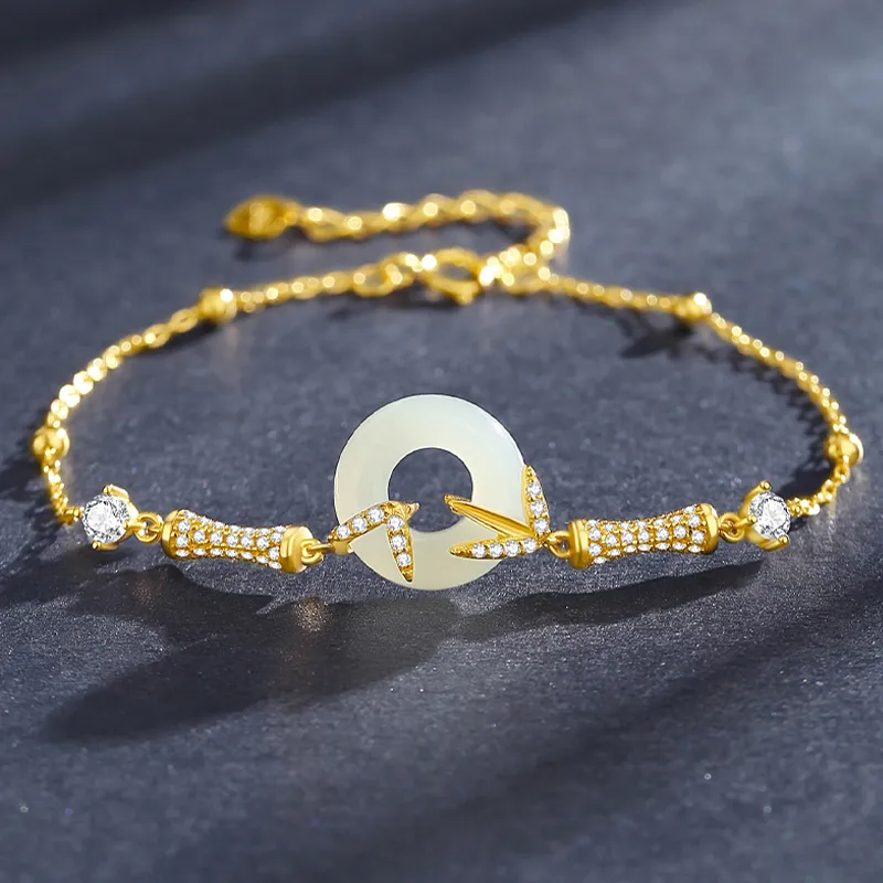 CHINA GOLD Bracelets White Jade/Pale Greenish White Jade Women's-1