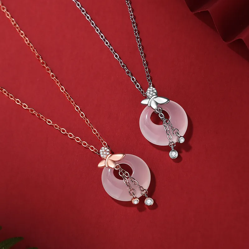 CHINA GOLD Chalcedony Necklaces Women's-1