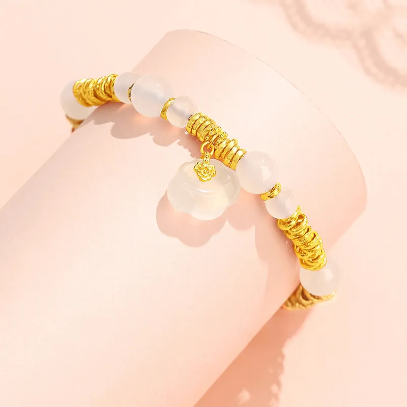 CHINA GOLD Agate Bracelets Women's-2