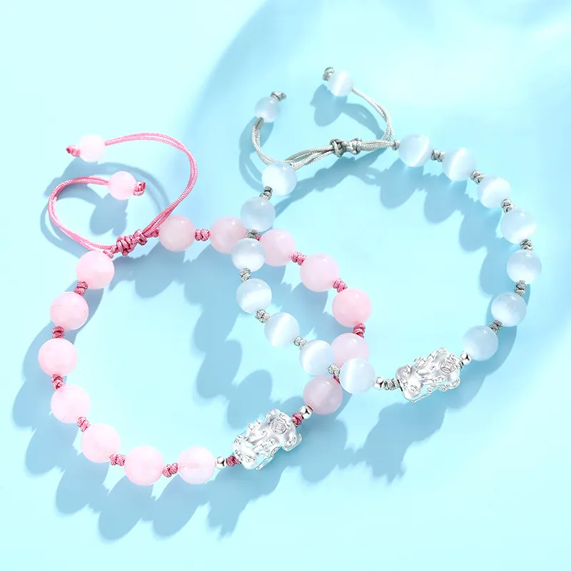 CHINA GOLD Glass Cat Eye Bracelets Unisex-16