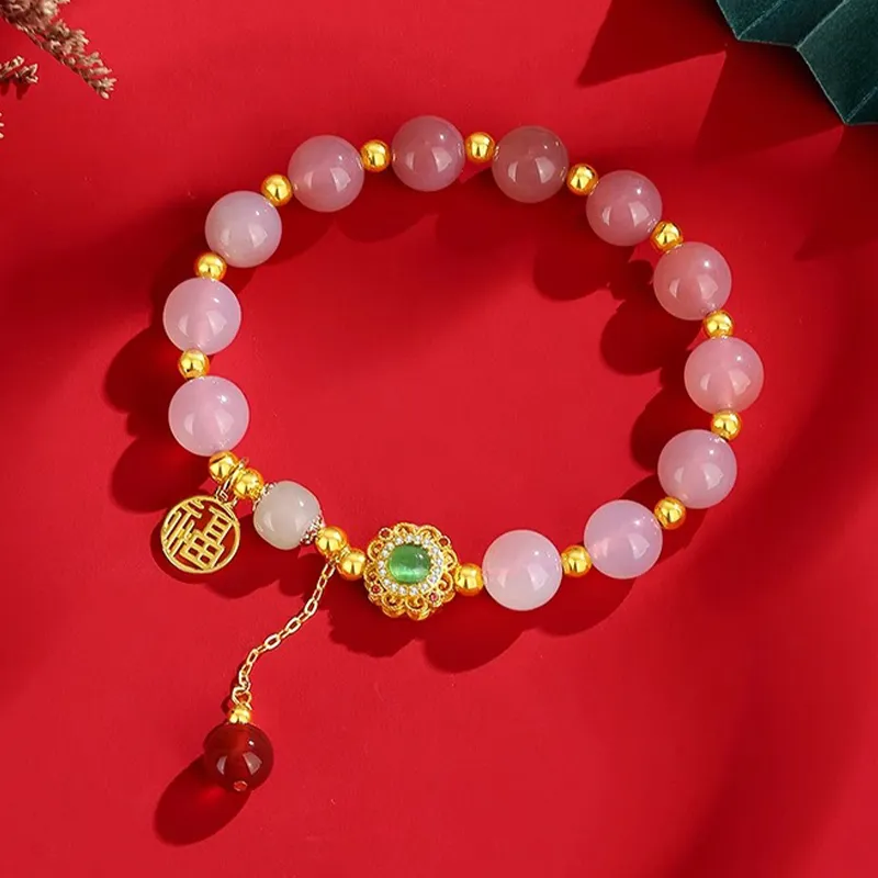 CHINA GOLD Agate Bracelets Women's-3