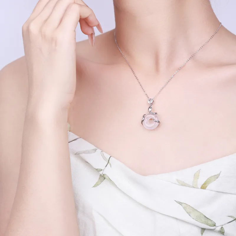CHINA GOLD Agate Necklaces Women's-3