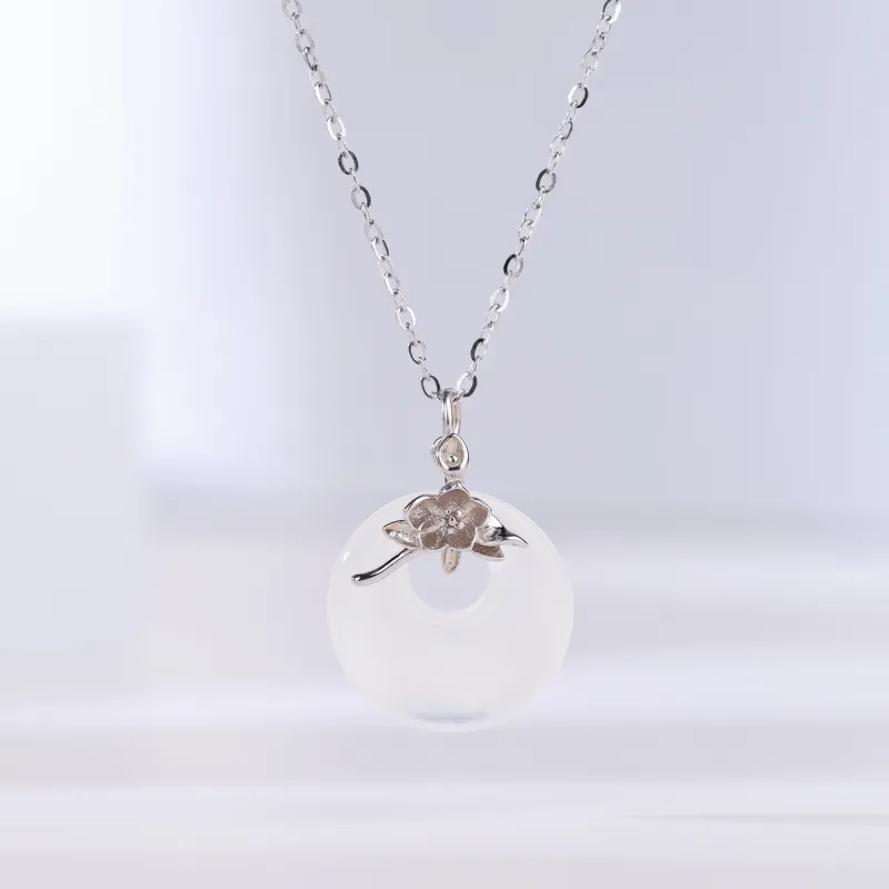 CHINA GOLD Natural Agate Necklaces Women's-1