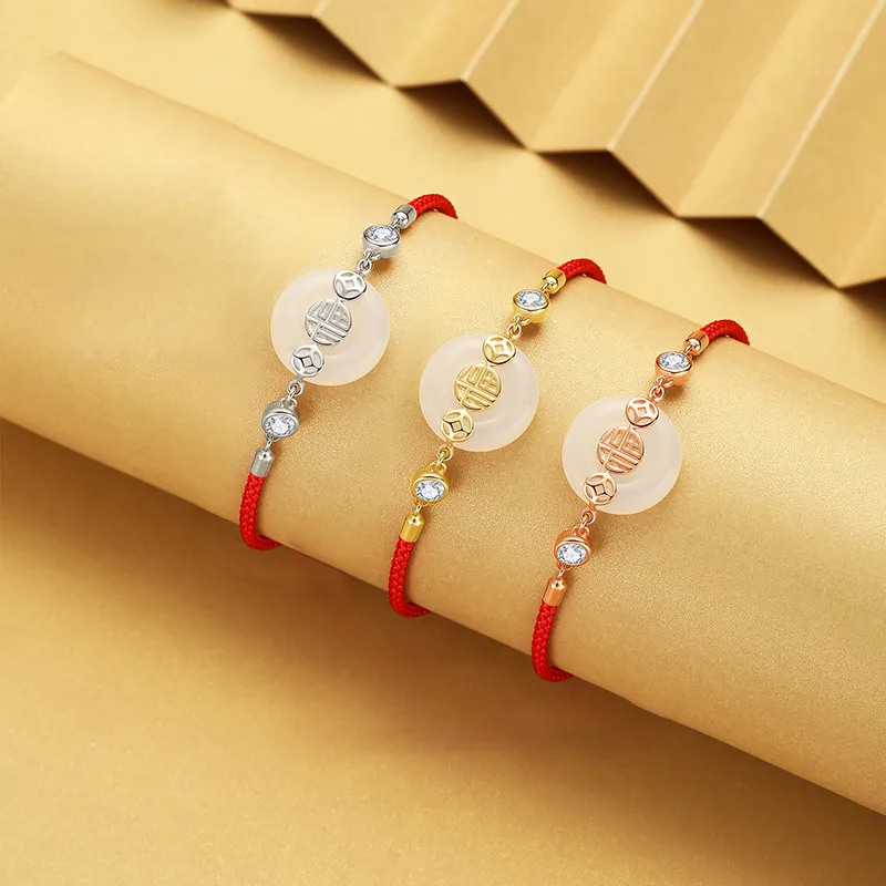 CHINA GOLD Chalcedony Bracelets Women's-1