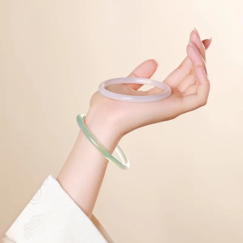 CHINA GOLD Chalcedony Bangles Women's-2