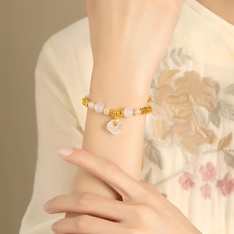 CHINA GOLD Agate Bracelets Women's-4