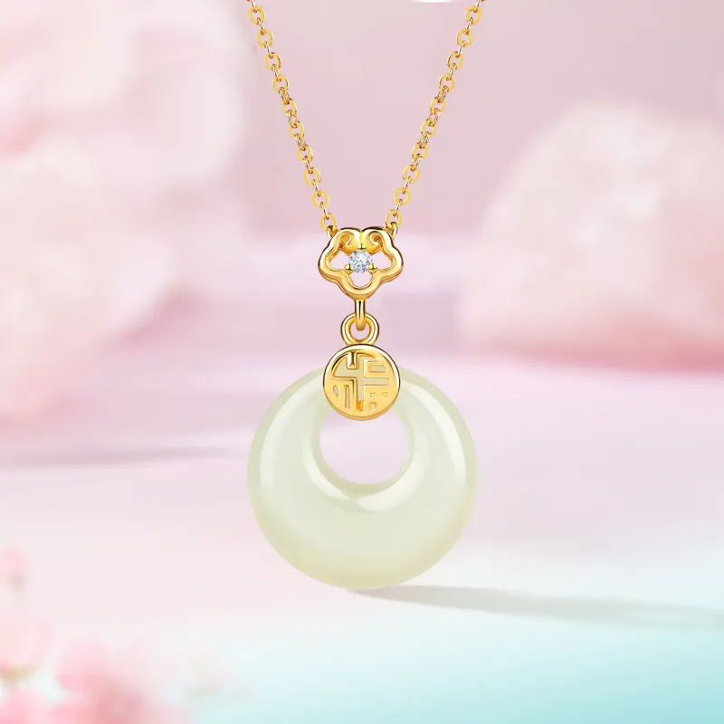 CHINA GOLD Pendants Pale Greenish White Jade Women's-2