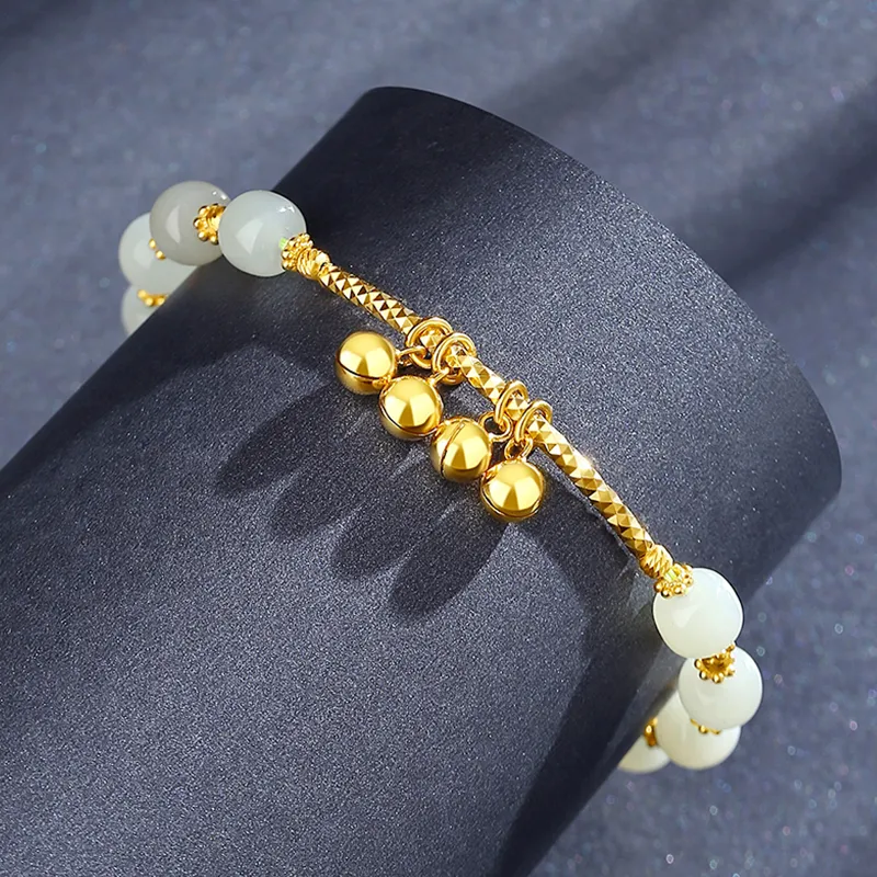 CHINA GOLD Bracelets White Jade/Pale Greenish White Jade Women's-2