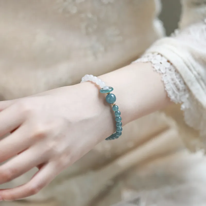 CHINA GOLD Ice Type Jadeite Bracelets Unisex-4