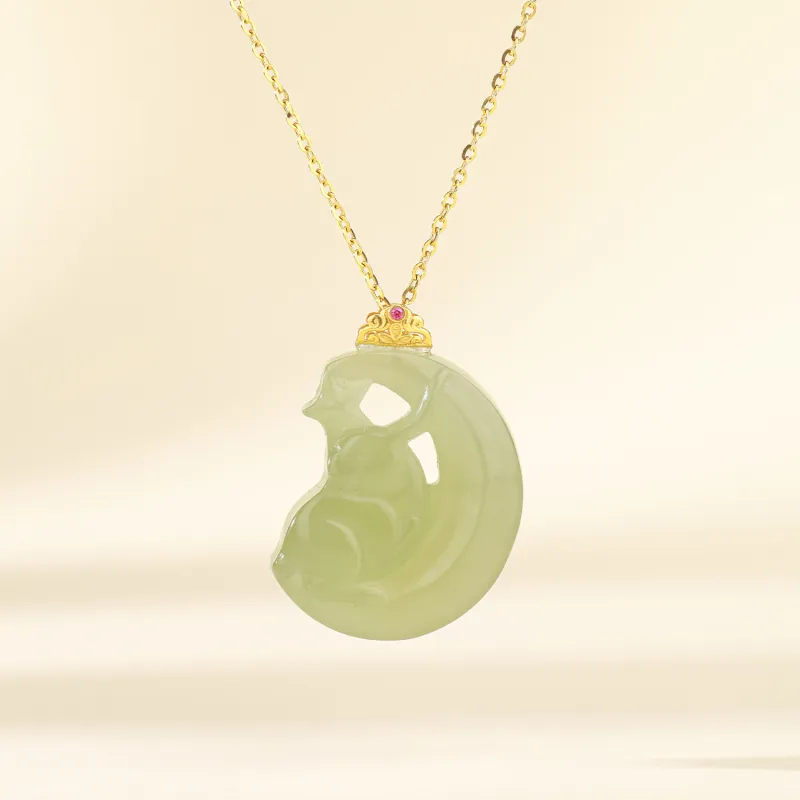 CHINA GOLD Pendants Pale Greenish White Jade Women's-1