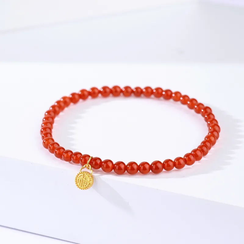 CHINA GOLD Agate Bracelets Women's-1