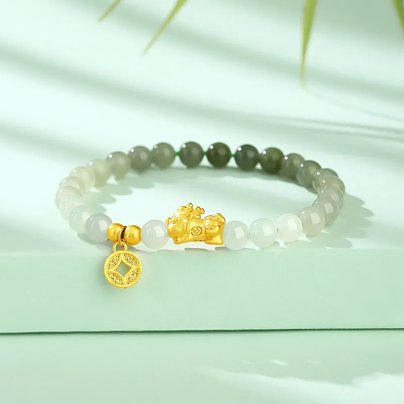 CHINA GOLD Hetian Jade Bracelets White Jade/Pale Greenish White Jade Women's-1