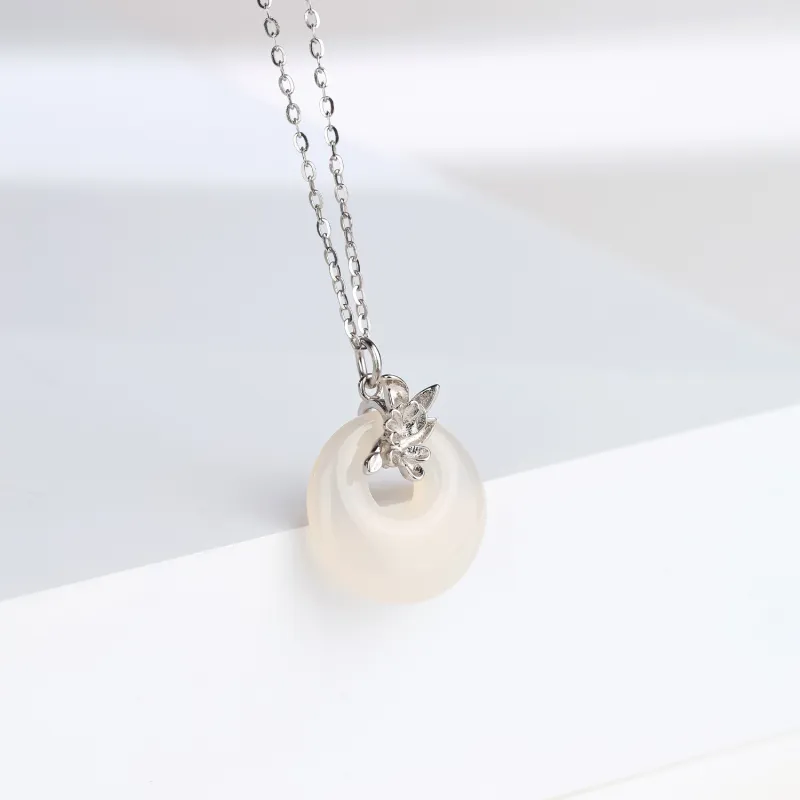 CHINA GOLD Natural Agate Jade Necklaces Women's-3