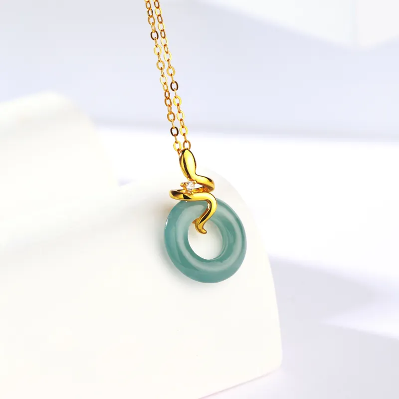 CHINA GOLD Ice Glutinous Necklaces Women's-2