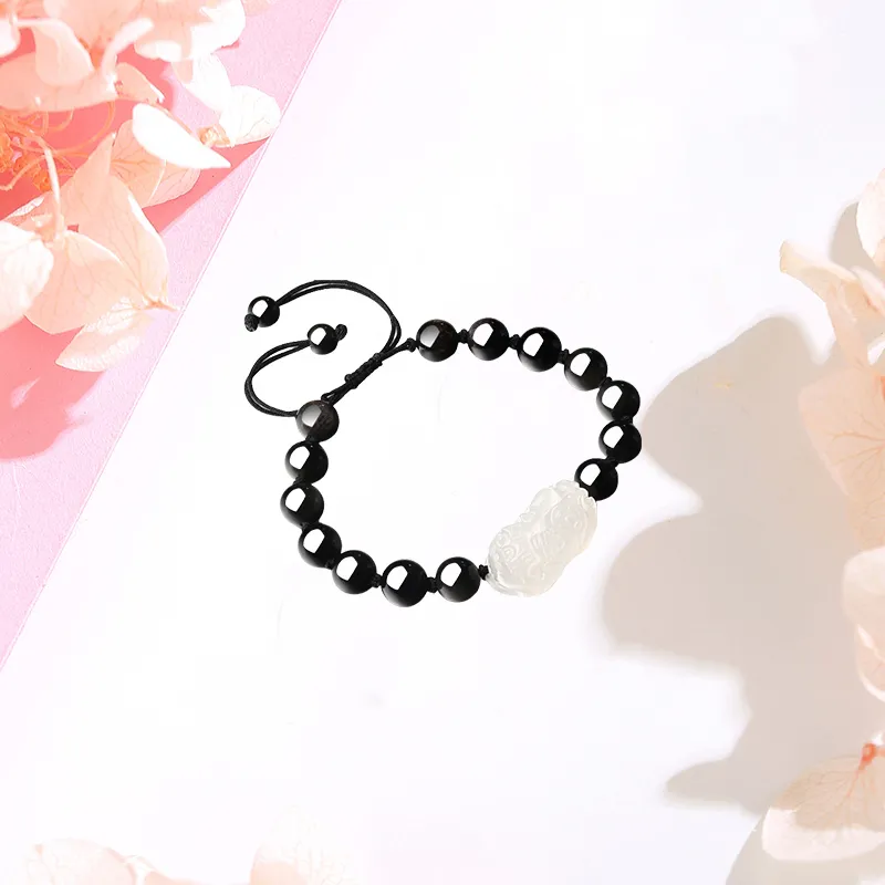 CHINA GOLD Obsidian Bracelets Women's-1